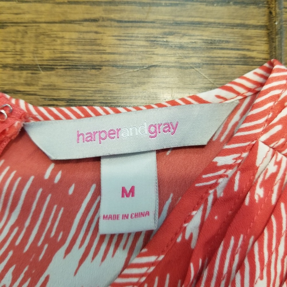 Harper and Gray Red White and Blue Dress - M - EUC - Picture 3 of 5